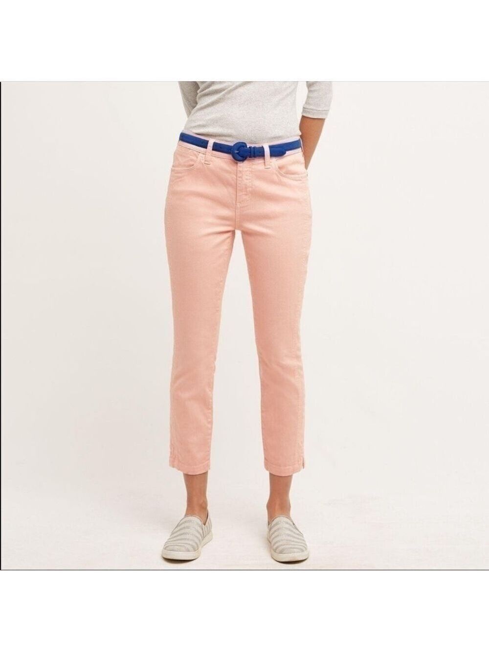 EUC Anthropologie Pilcro And The Letterpress STET Peach Cropped Jeans Pants 25